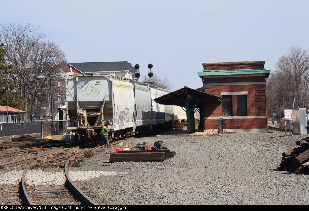 Conductor and Engineer Communicating